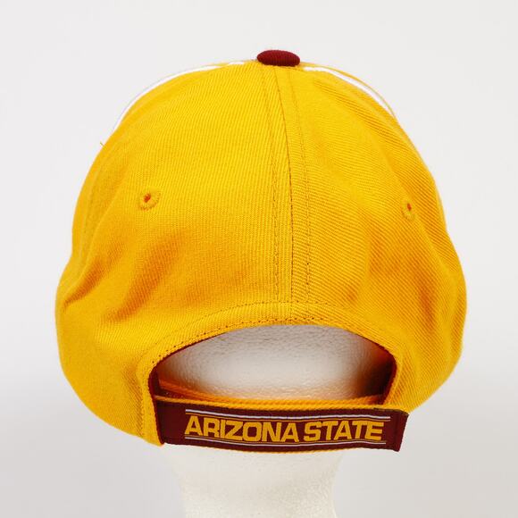 Arizona State ASU Sparky Sun Devil Wool Blend Embroidered H&L Hat Red Yellow TEI - Picture 6 of 10